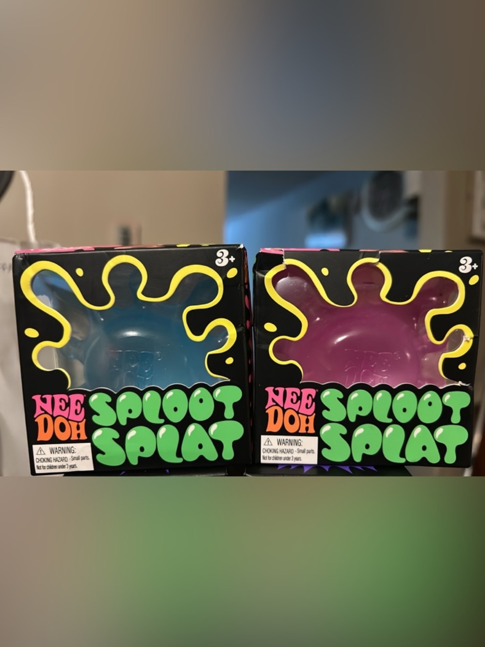 2 pack-NeeDoh Sploot Splat Kids Toy - Blue or Purple